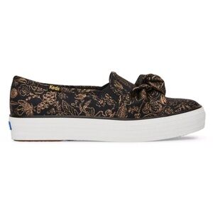 Keds X Rifle Paper Co Triple Decker Colette Jacquard Sneakers Slip On Shoes 6